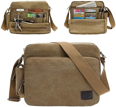 Sac à bandoulière rubik pour hommes, sac messager multifonctionnel en toile pour le travail