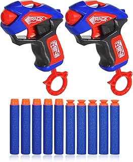 Mini pistolet à balles manuel little story pour enfants avec 10 balles souples