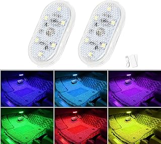 Éclairages intérieurs led de voiture, éclairage intérieur de voiture led 7 couleurs