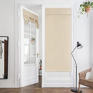 Rideaux de porte français, rideaux occultants pour porte d'intimité 26" x 68", rideaux