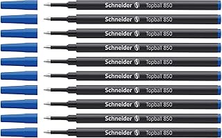 Recharge roller schneider topball 850 05 mm taille européenne encre bleue paquet