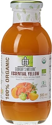 Jus jaune essentiel naturel 100 % biologique pressé à froid de georgia, 300