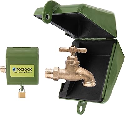 Système de verrouillage de robinet extérieur vozlock vert verrouillage isolé pour tuyau d'arrosage