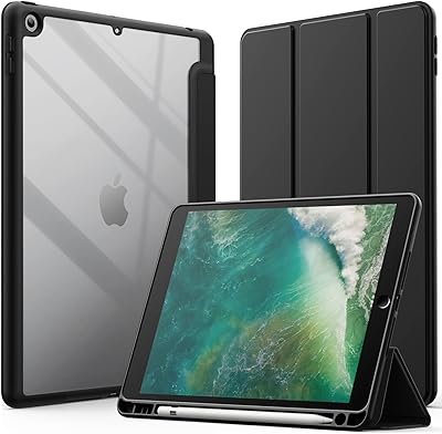 Étui jetech pour ipad 97 pouces (6ème 5ème génération 2017 2018) avec porte-stylo