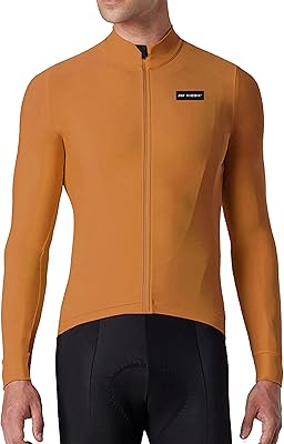 Veste de cyclisme à manches longues rise spik pour hommes en polaire thermique
