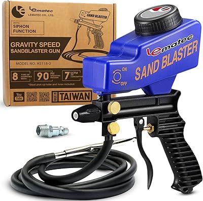 Ensemble de pistolet à sable limatic, outil de ponçage, antirouille et décapant