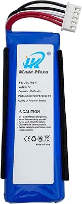 Batterie de remplacement pour jbl flip 4 pour jbl flip 4, flip 4