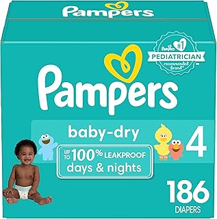 Couches taille 4 186 pièces jetables pampers baby dry 1