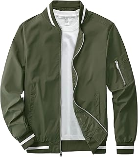 Veste aviateur légère et décontractée pour hommes, coupe ajustée, coupe-vent, softshell, veste
