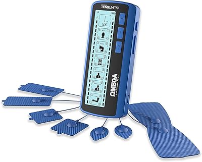 Unité combinée de stimulateur musculaire omega ultimate tens unit, 24 modes pour le soulagement
