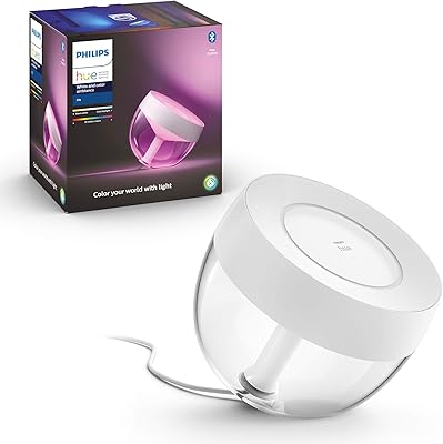 Lampe de table led intelligente philips hue iris white [blanc] avec bluetooth.