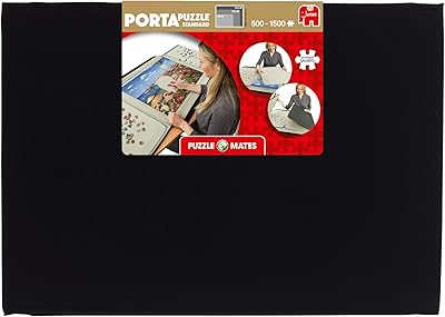 Puzzle portable standard jumbo puzzle, 1500 pièces de puzzle mates - noir