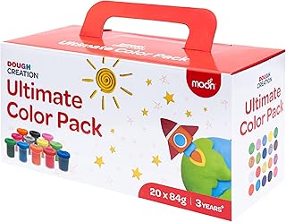 Moon dough creation ultimate color pack lot de 20 pâte à modeler