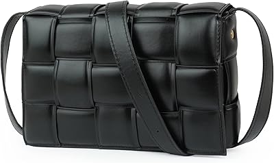 Sac à bandoulière tissé matelassé tendance zoline pour femme, sac à main carré