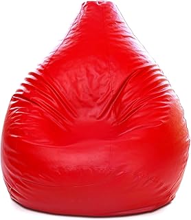 Pouf poire en plastique pvc lux decora avec remplissage, taille 90 x 80