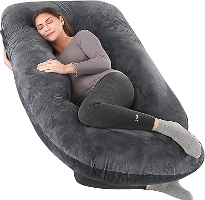Oreiller de grossesse en forme de u soutien de maternité complet