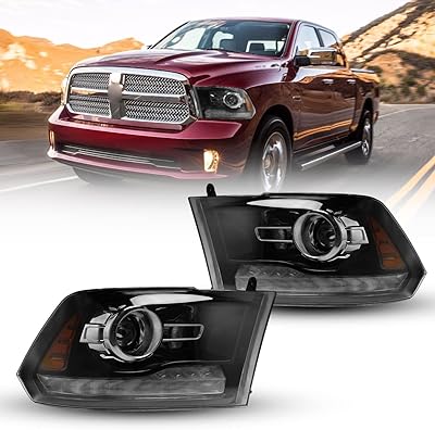 Ensemble de phares roxx pour dodge ram 1500 2500 3500 2009-2018 paire hauts