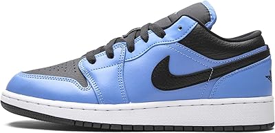 Jordan youth air 1 low gs 553560 403 bleu université/noir - taille