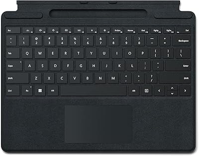 Microsoft surface pro 9 8 ox type cover premium noir