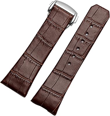 Kkfaus omega constellation double eagle series bracelet de montre en cuir véritable