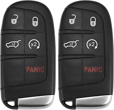 X-auto hooks télécommande d'entrée sans clé de remplacement 433 mhz m3n40821302 pour jeep