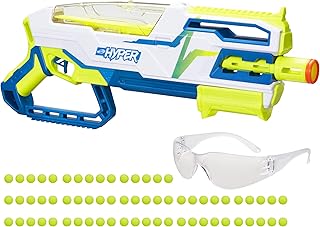 Nerf hyper blaster set-50, 65 cartouches, vitesse jusqu'à 110 ips, lunettes (exclusivité amazon)