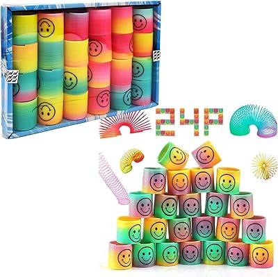 Phyto rainbow spring coil ensemble de 24 ressorts imprimés smiley pour s'amuser et jouer. Diaytar Sénégal : L'e-commerce qui vous ressemble
