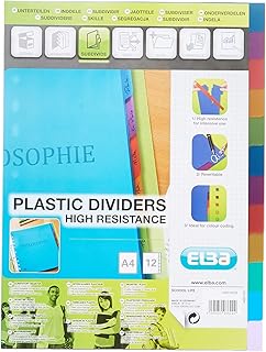 Elba school life kunststof tabbladen a4 12 tabs available 11 gaats assorti