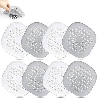 Couvercle de drain de sol de douche carré en silicone avec ventouse adapté