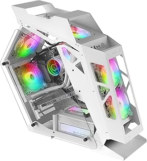 Boîtier de jeu pc compact marsgaming mc61, 4 ventilateurs de 12 cm, argb