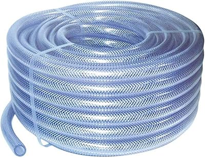 Tuyau flexible en pvc renforcé transparent (1/2", 25 m)