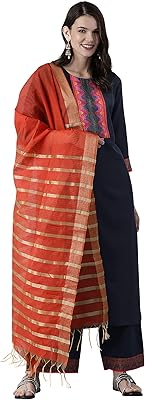 Ensemble palazzo kurta en pur coton coupe droite pour femme, couleur unie