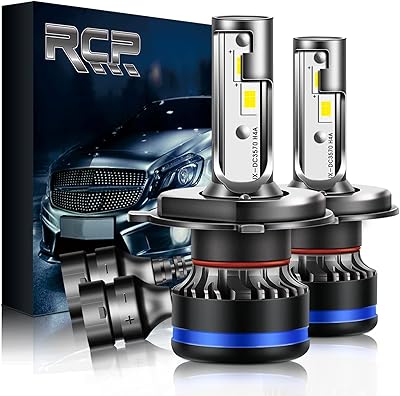 Ampoules de phare led rcp h4 9003 ultra lumineuses 70w 6000k
