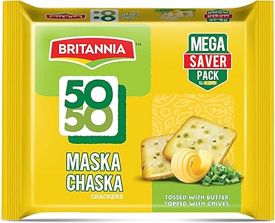 Britannia maska chaska 50 50 craquelins, 71 g, paquet de 12