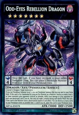 Yu-gi-oh! - dragon rébellion aux yeux impairs (mp16-en078) - méga pack 2016