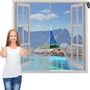 Rideau magnétique gris taille 60 x 110 cm rideau voilage robuste. Diaytar : Qualité professionnelle, prix grand public