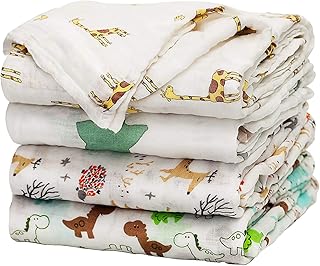 Couvertures d'emmaillotage en mousseline eco mam pour nourrissons et tout-petits