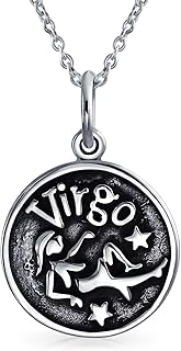 Collier disque rond en argent sterling 925 oxydé pour hommes et femmes, argent