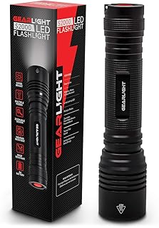 Lampe de poche led haute puissance gerlite s2000 luminosité avec 5