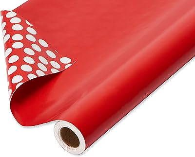 Rouleau de papier d'emballage géant double face american greetings pour les anniversaires, la fête
