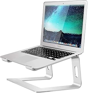 Support pour ordinateur portable smiley en aluminium élévateur ergonomique de bureau