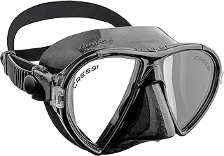 Masque de plongée et de snorkeling cresi ocean, fabriqué en italie, taille adulte