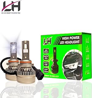 Phares led h4 6000k super lumineux 39000 lumens 1300w kit de conversion