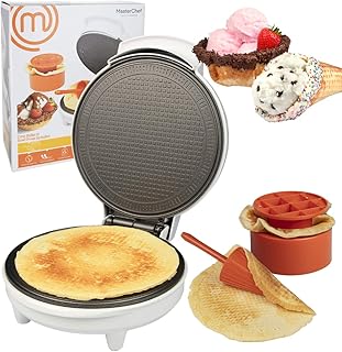 Machine à cornets à gaufres et bol master chef - comprend un rouleau