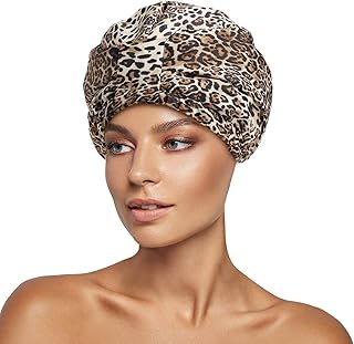 Bonnet de douche imperméable réutilisable de luxe annilo pour femme, grand bonnet