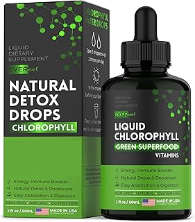 Gouttes de chlorophylle liquide - booster d'énergie et soutien immunitaire - supplément biologique