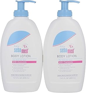 Lotion pour bébé sebamed ph 5,5, hydratation ultra légère recommandée par les dermatologues