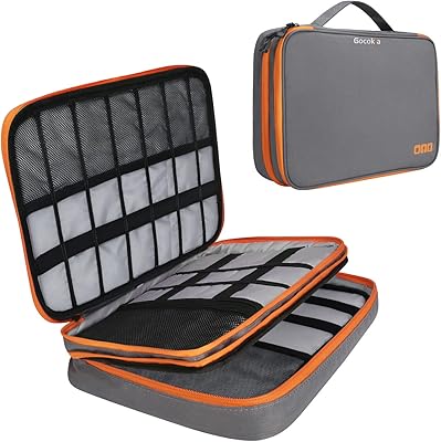 Kokia organisateur d'accessoires électroniques de voyage, sac de rangement de grande capacité