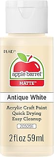 Peinture acrylique apple barrel, couleurs assorties (2 oz), 20505, blanc antique