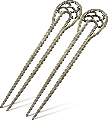 Ensemble d'épingles à cheveux classiques en forme de u en métal, 6 pièces